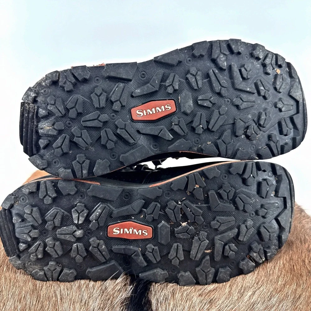 Simms Mens 8 Freestone Z Stockingfoot Wading Fly Fishing Boots Smoke Outdoors - Picture 7 of 9